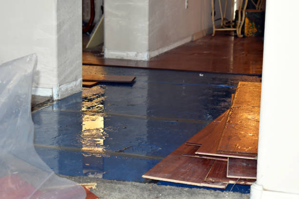 Professional Water Damage Restoration technician working in North Monmouth, ME